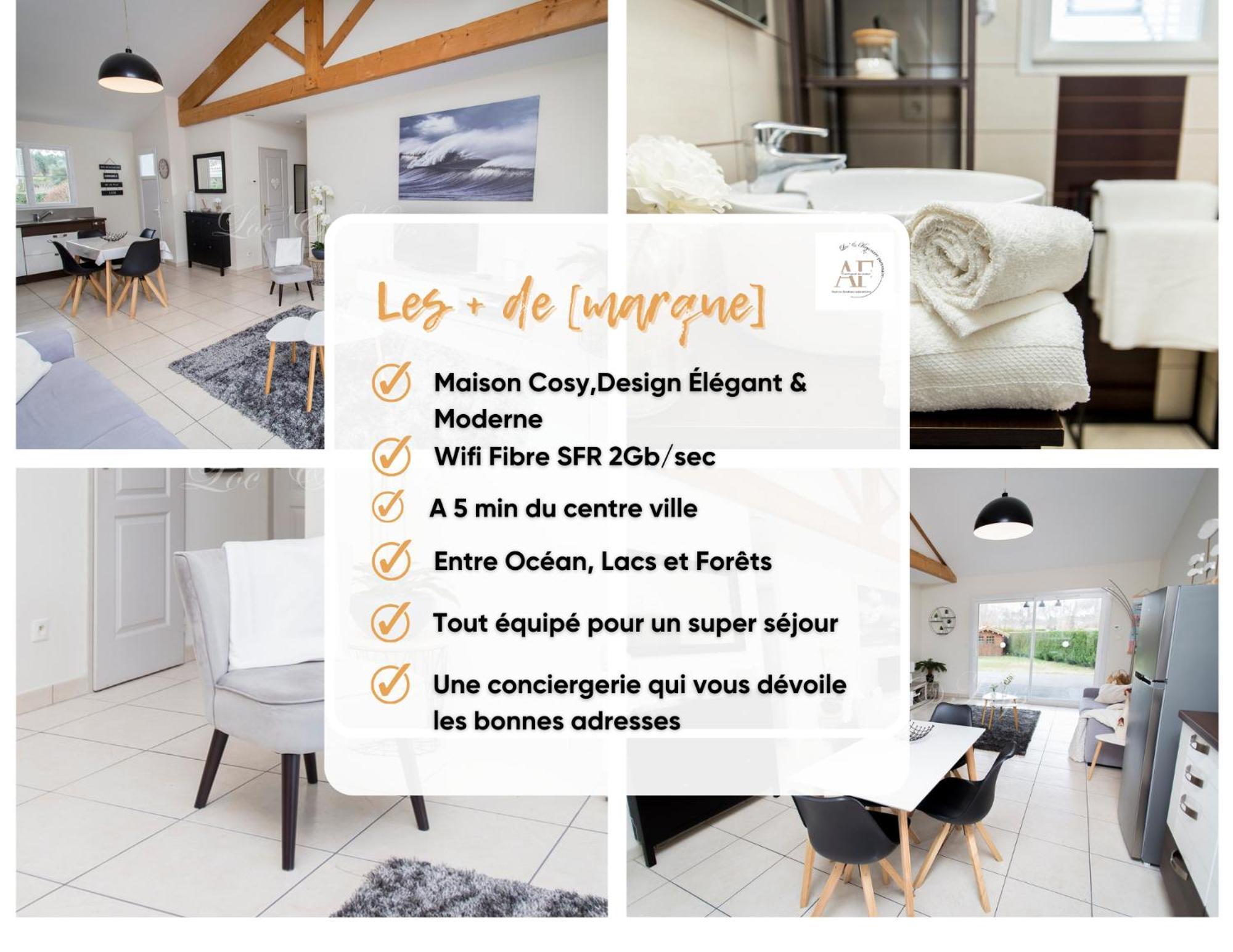 Ravissante Maison Cosy 4* Biscarrosse Proche Lac Bagian luar foto